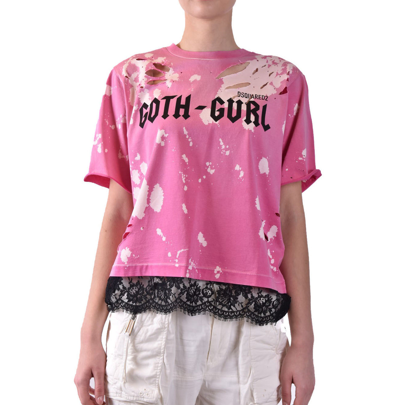 487100 Dsquared2 T-Shirt Rosa Donna