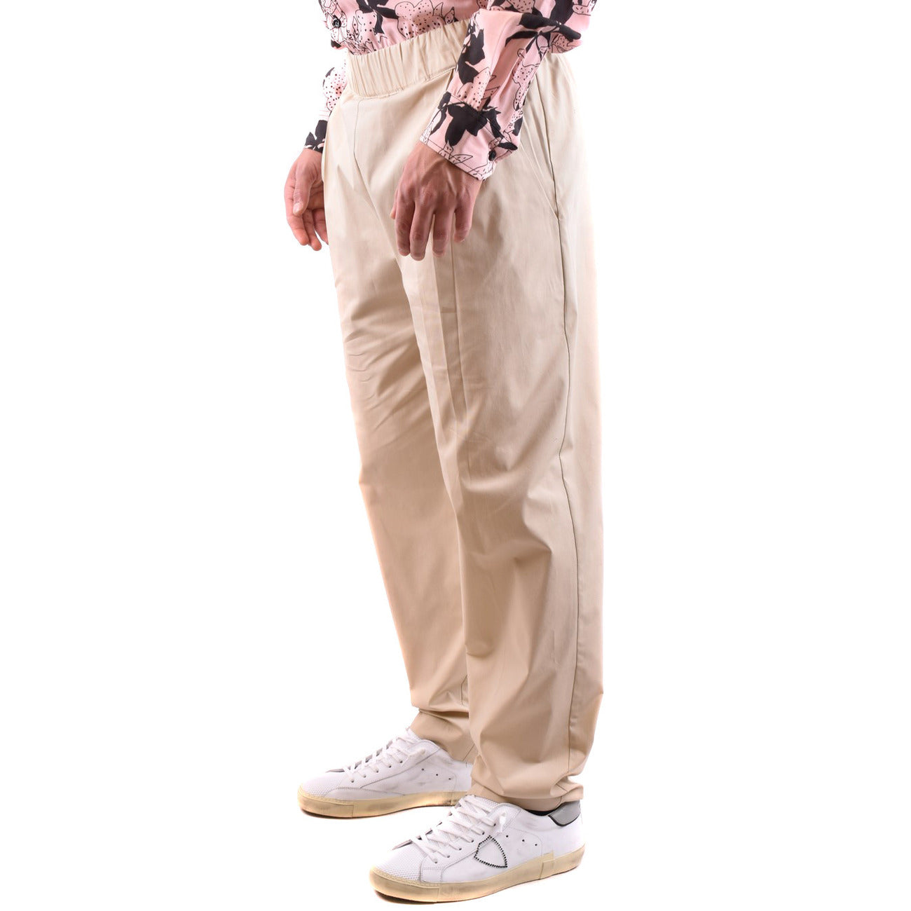 2444885 Laneus Pantaloni Beige Cotone Uomo