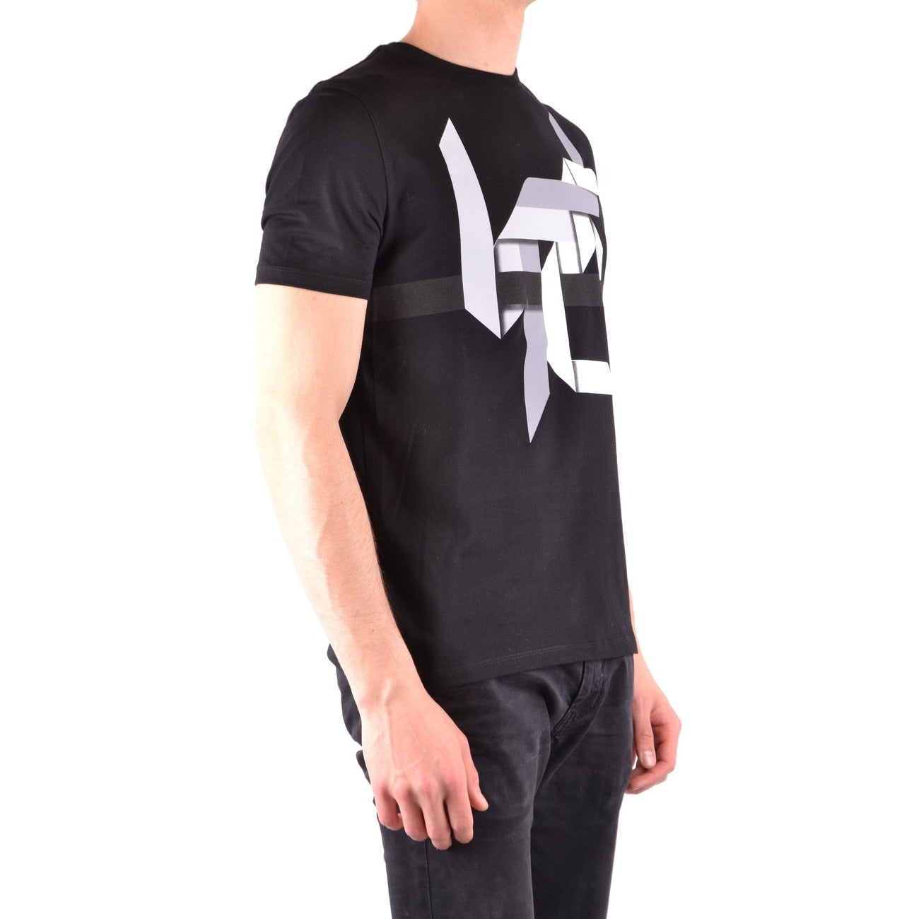 2431895 Neil Barrett T-shirt Nera Stampa Uomo