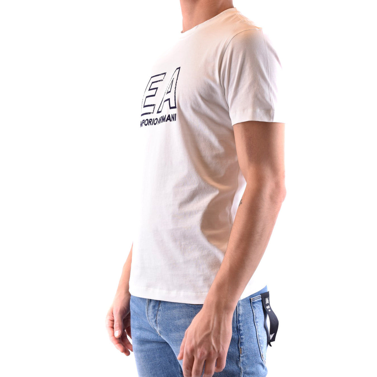 2425459 Emporio Armani T-Shirt Bianca Stampa Uomo