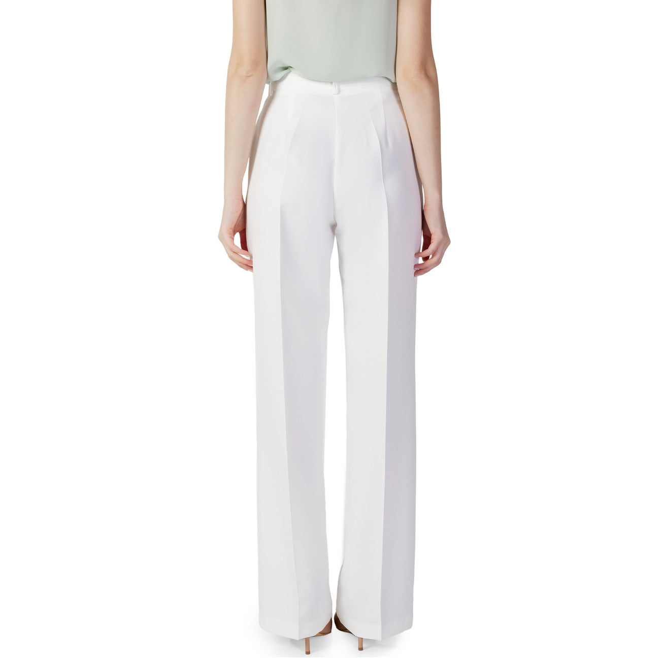 350650 Hanny Deep Pantaloni Bianchi Donna