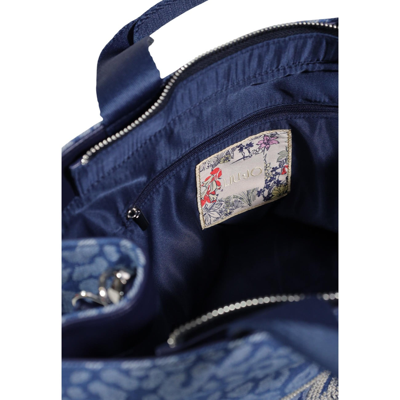 2456120 Liu Jo Borsa Blu Leopardata Cotone