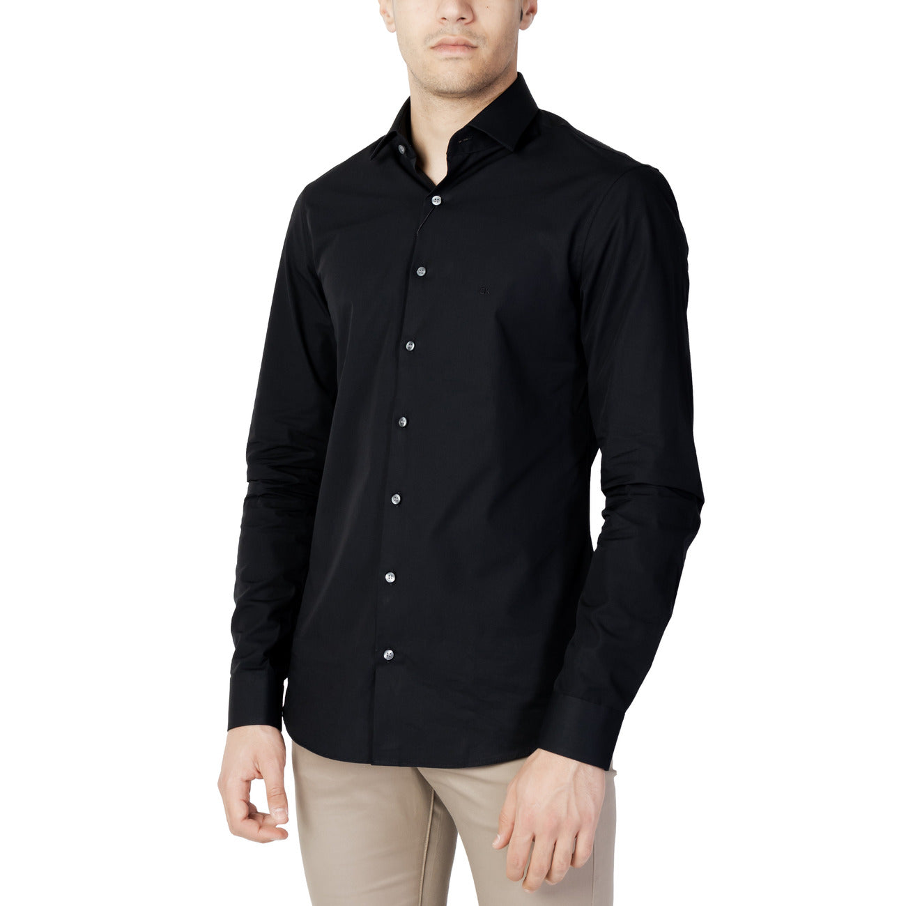 428544 Calvin Klein Camicia Nera Uomo