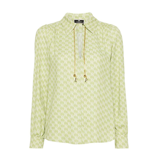 486634 Elisabetta Franchi Blusa Verde Donna Primavera/Estate