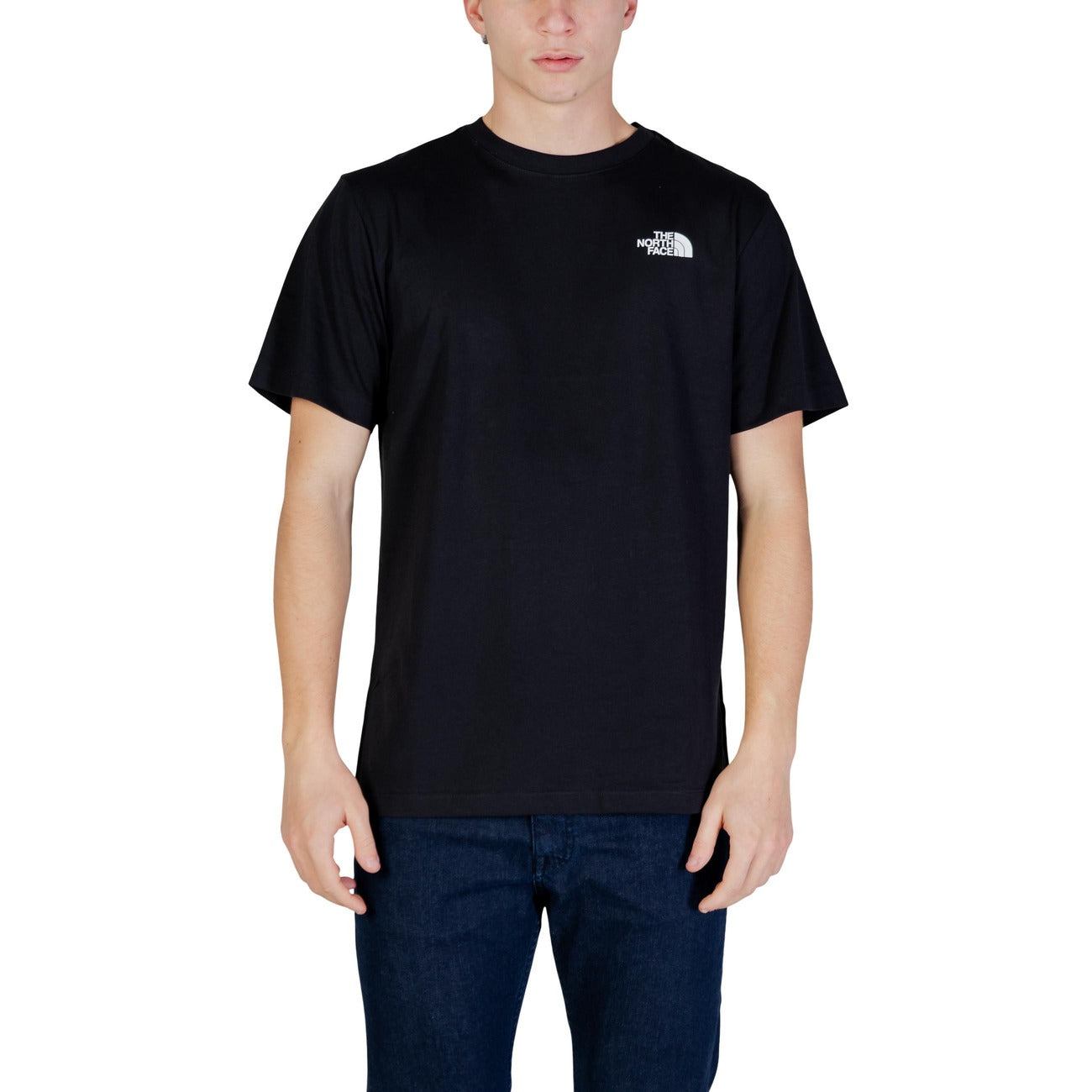 2450755 The North Face T-Shirt Nera Cotone Poliestere Uomo