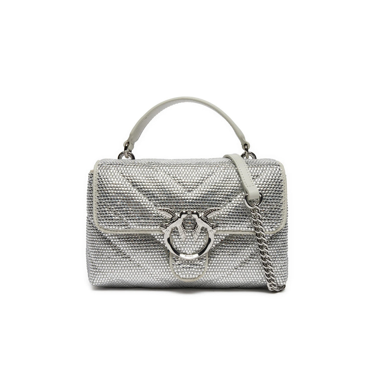 2438282 Pinko Borsa Argento con Strass Donna