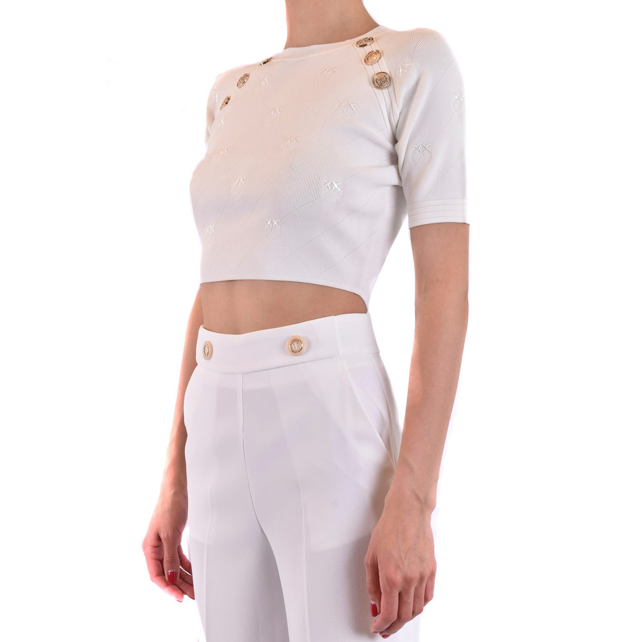 2438412 Pinko Maglia Bianca Donna