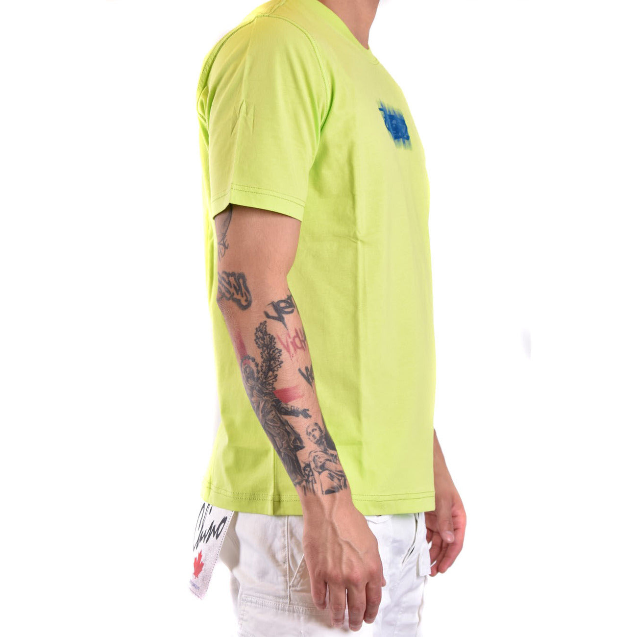 2429112 Diesel T-Shirt Gialla Stampa Uomo