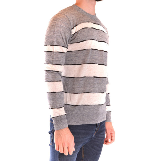 2431145 Paolo Pecora Maglia Multicolore Lino Righe Uomo