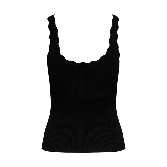 517443 Jacqueline De Yong Canotta Nera Spalline Donna