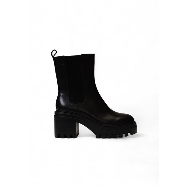 Chunky Heeled Chelsea Leather Boots YW0YW01547 Stivali Donna
