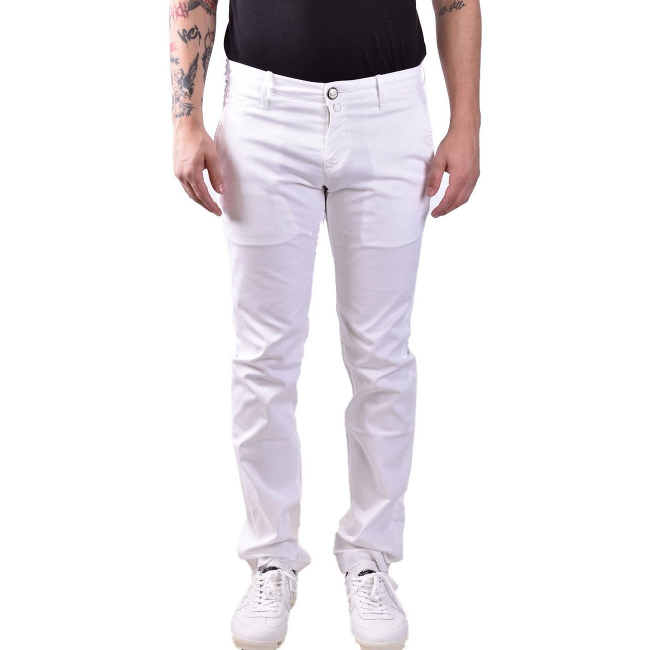 2437673 Jacob Cohen Pantaloni Bianco 100% Cotone Uomo