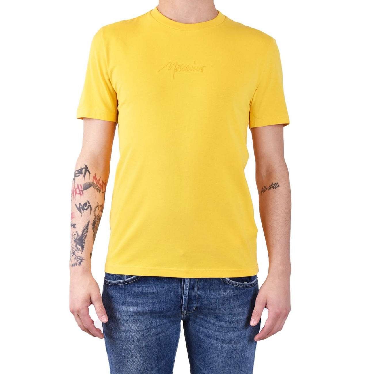 2424973 Moschino T-Shirt Gialla Uomo