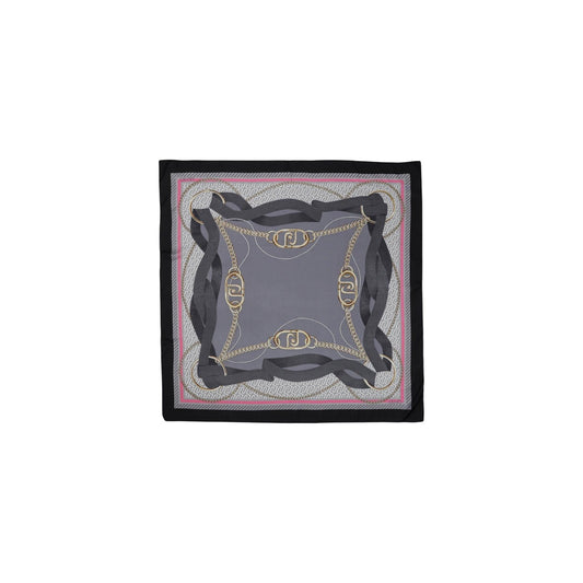 2449909 Liu Jo Sciarpa Nero Stampa Donna