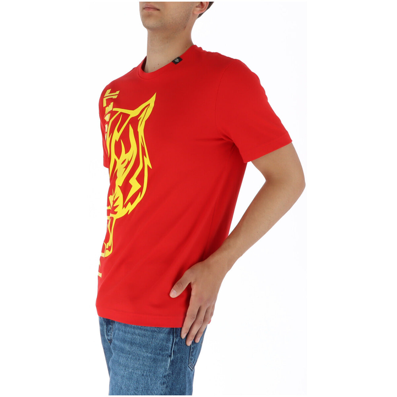 443870 Plein Sport T-Shirt Rosso Stampa Uomo
