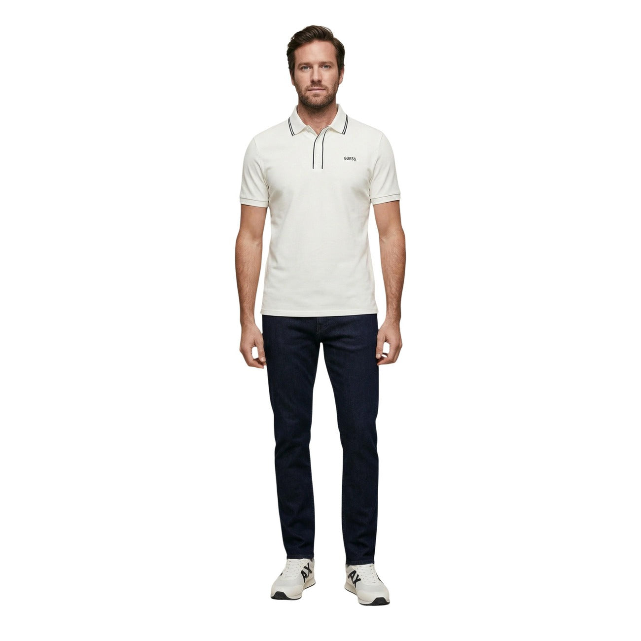 2451179 Guess Polo Bianca Uomo