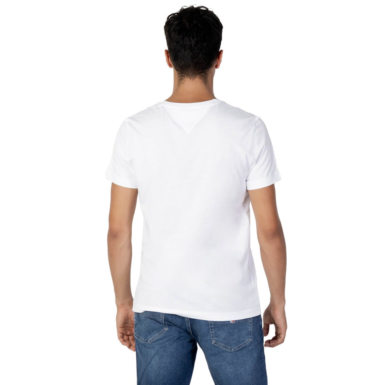 371190 Tommy Hilfiger Jeans T-Shirt Bianco Monocromo Uomo