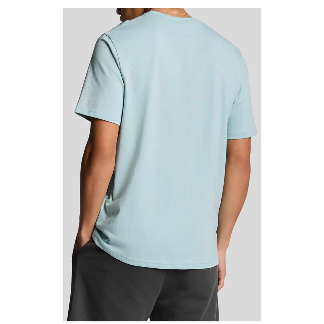 2416406 Lyle & Scott T-Shirt Azzurra Stampa Uomo