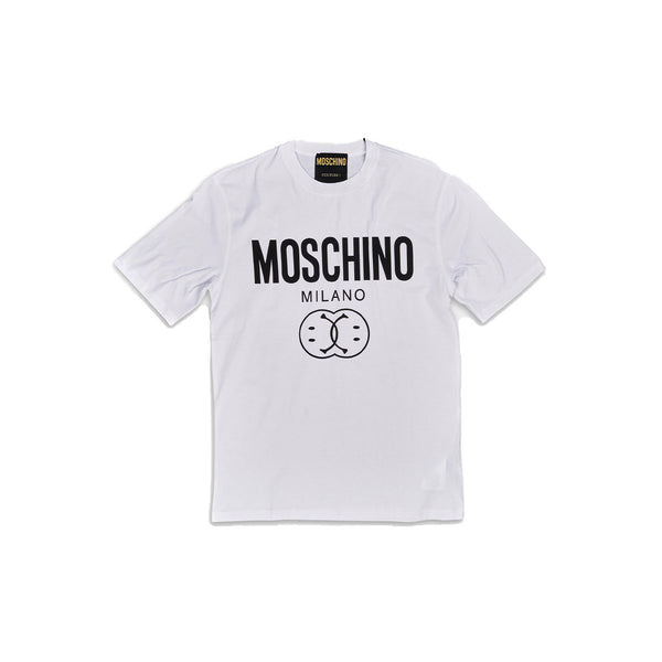 T-shirt Con Stampa Double Smiley Moschino Couture