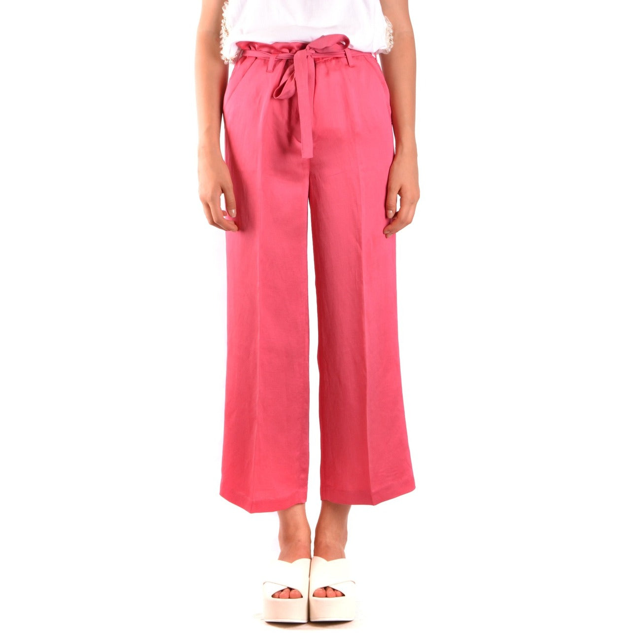 487464 Twinset Simona Barbieri Pantaloni Fuxia Donna