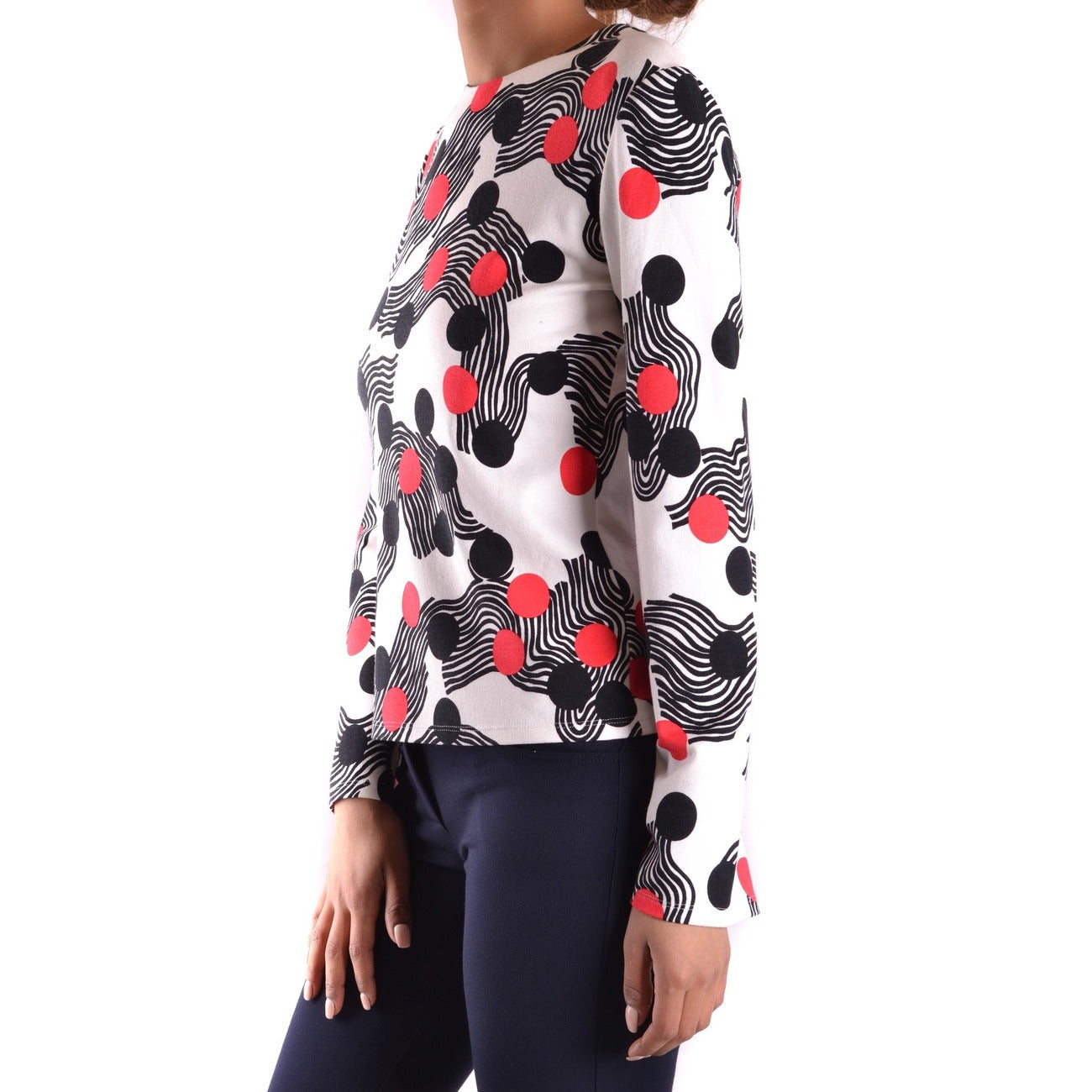 2432248 MSGM Maglia Bianca Pois Donna