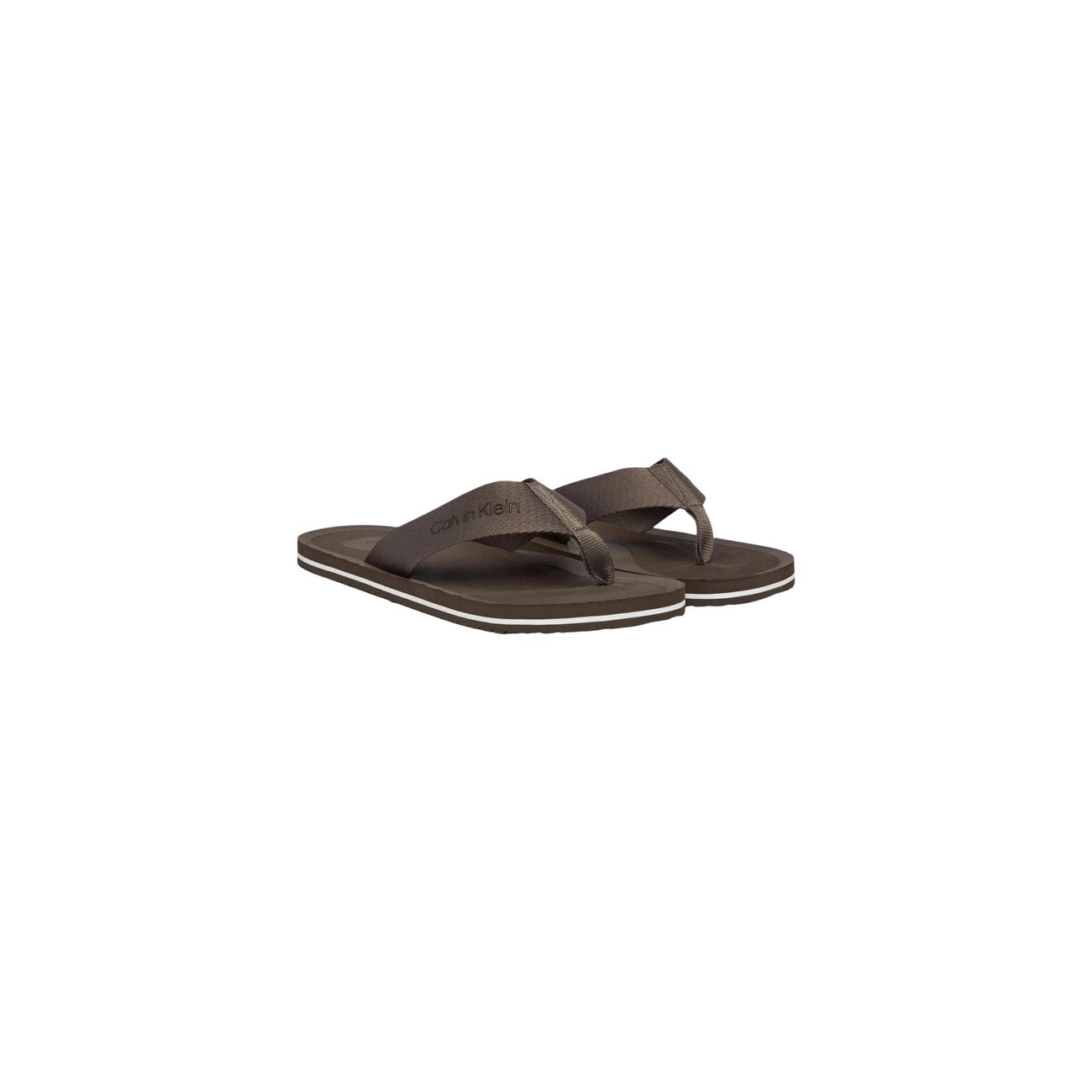 2461560 Calvin Klein Sandali Marrone Poliestere Uomo