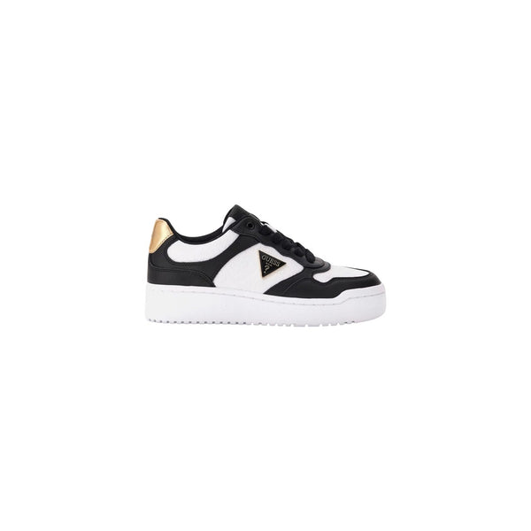 Miram6 Sneakers Platform Donna White Black Gold Sneakers Donna