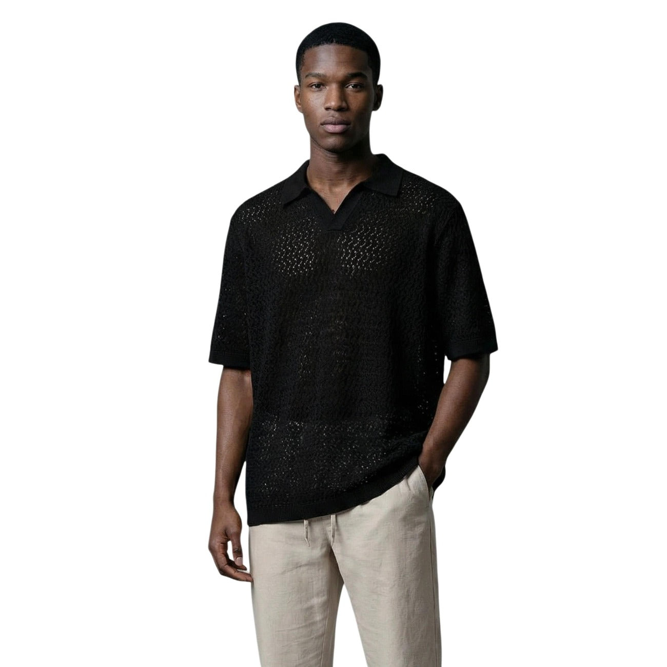 2458547 Only & Sons Polo Nera Uomo