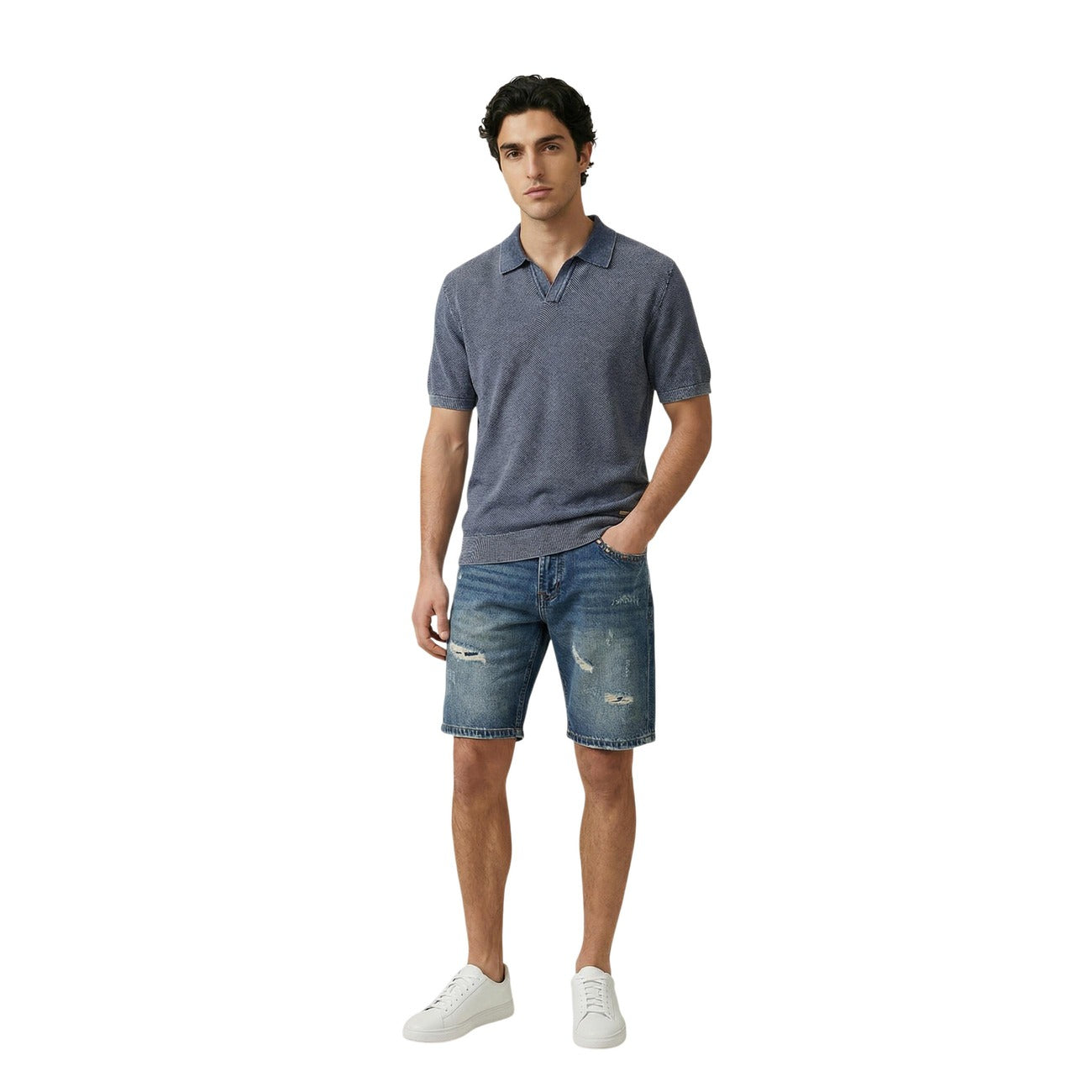 2457505 Gianni Lupo Polo Blu Uomo