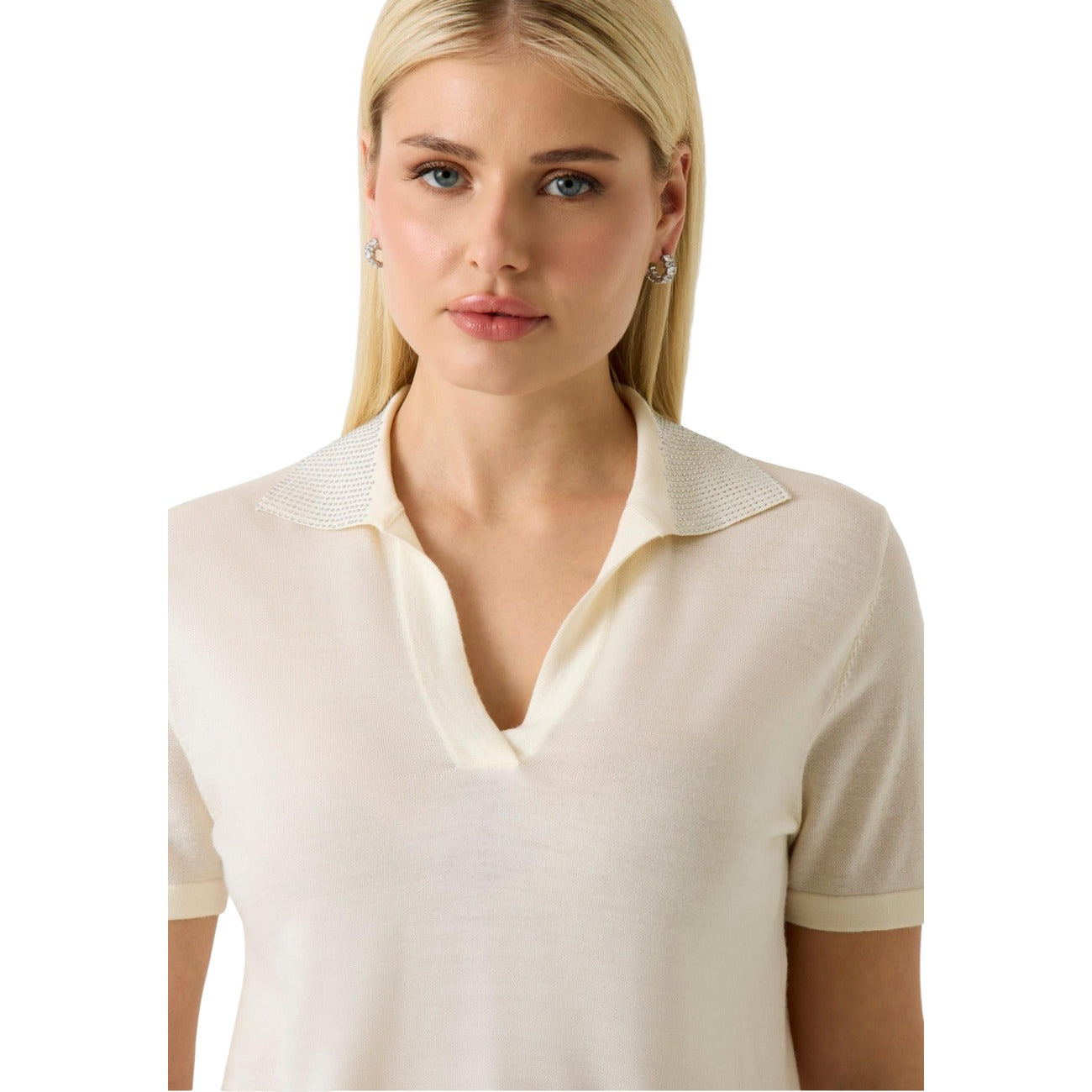 2454376 Guess T-shirt Beige Polo Donna