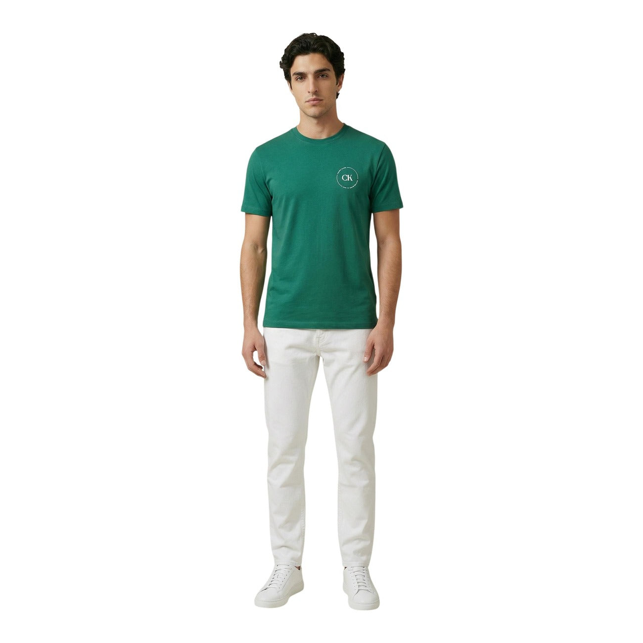 2452645 Calvin Klein Jeans T-Shirt Verde Uomo