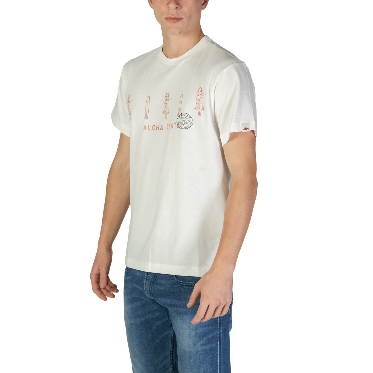 2367891 Replay T-Shirt Bianca Uomo