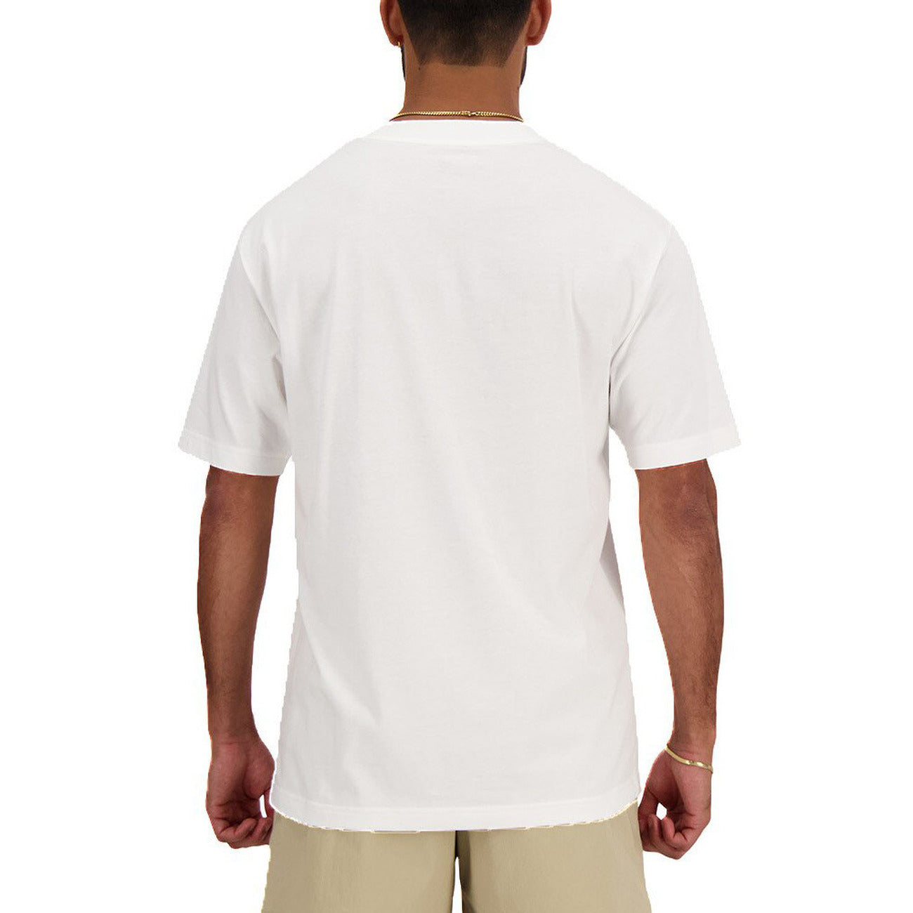 2238050 New Balance T-Shirt Bianco Monocromo Uomo
