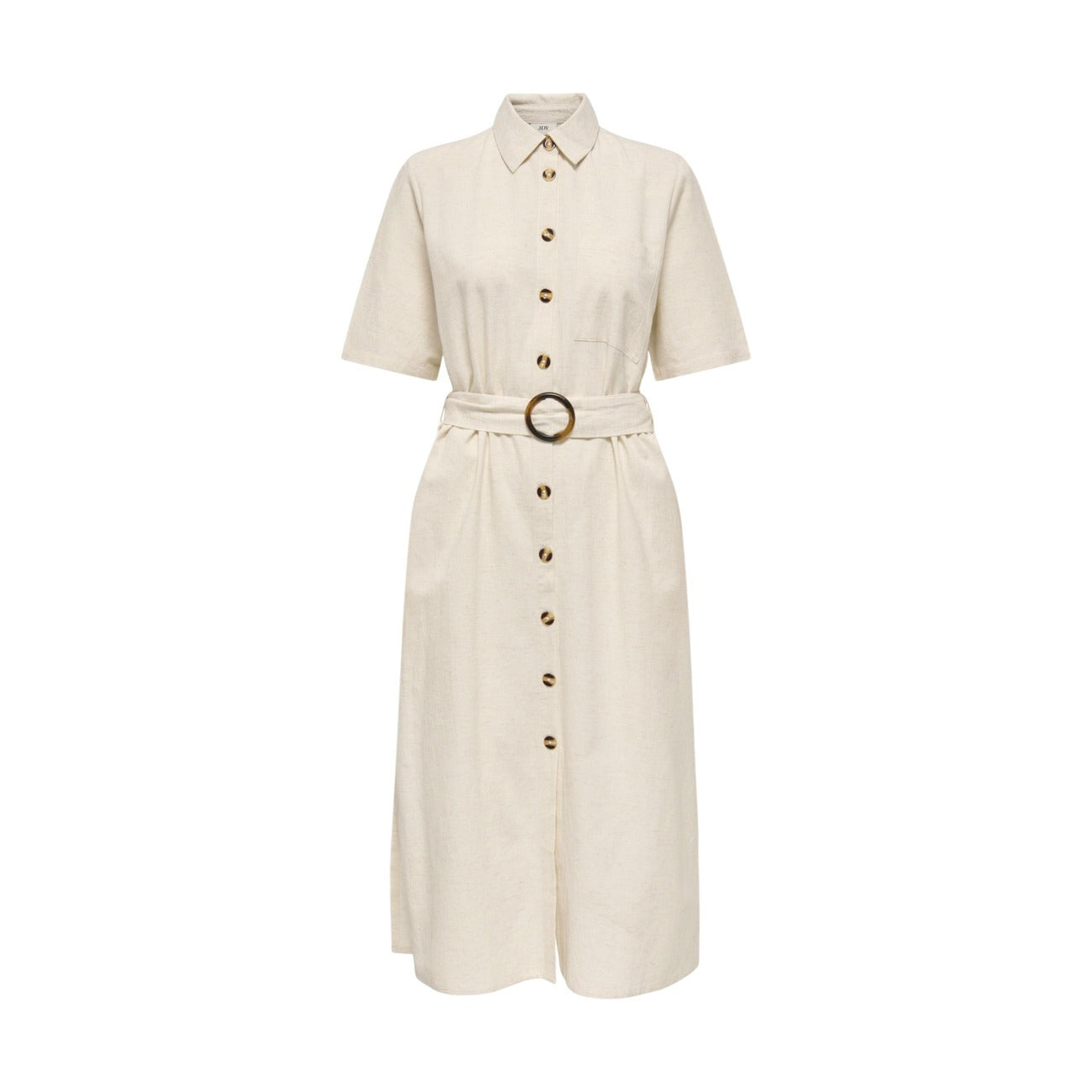 517458 Jacqueline De Yong Abito Beige Corto con Cintura Donna