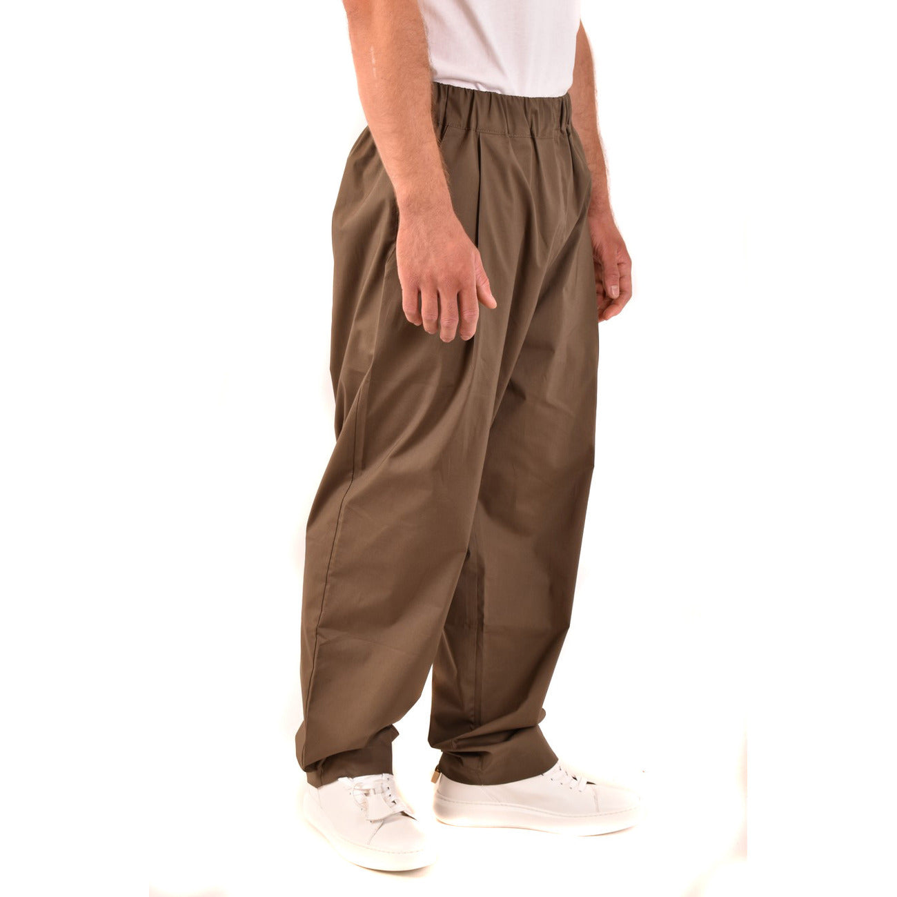 2442903 Laneus Pantaloni Marrone Cotone Uomo