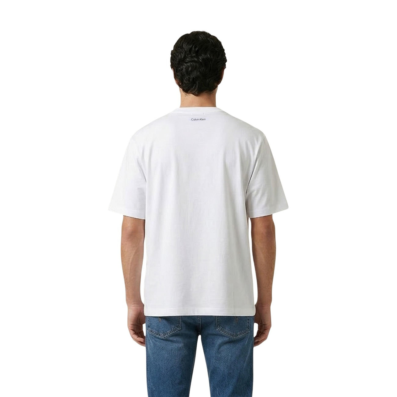 2460289 Calvin Klein Jeans T-Shirt Bianca Uomo