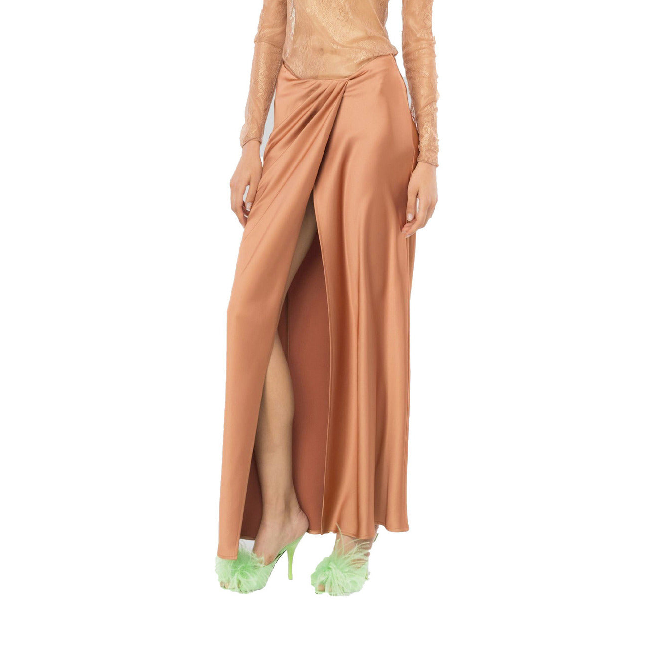 2424390 Pinko Gonna Marrone Donna Viscosa 100%