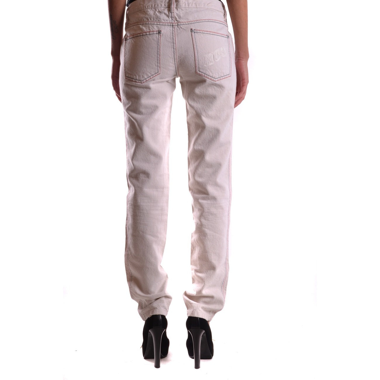 2434221 Alexander McQueen Jeans Bianchi Donna