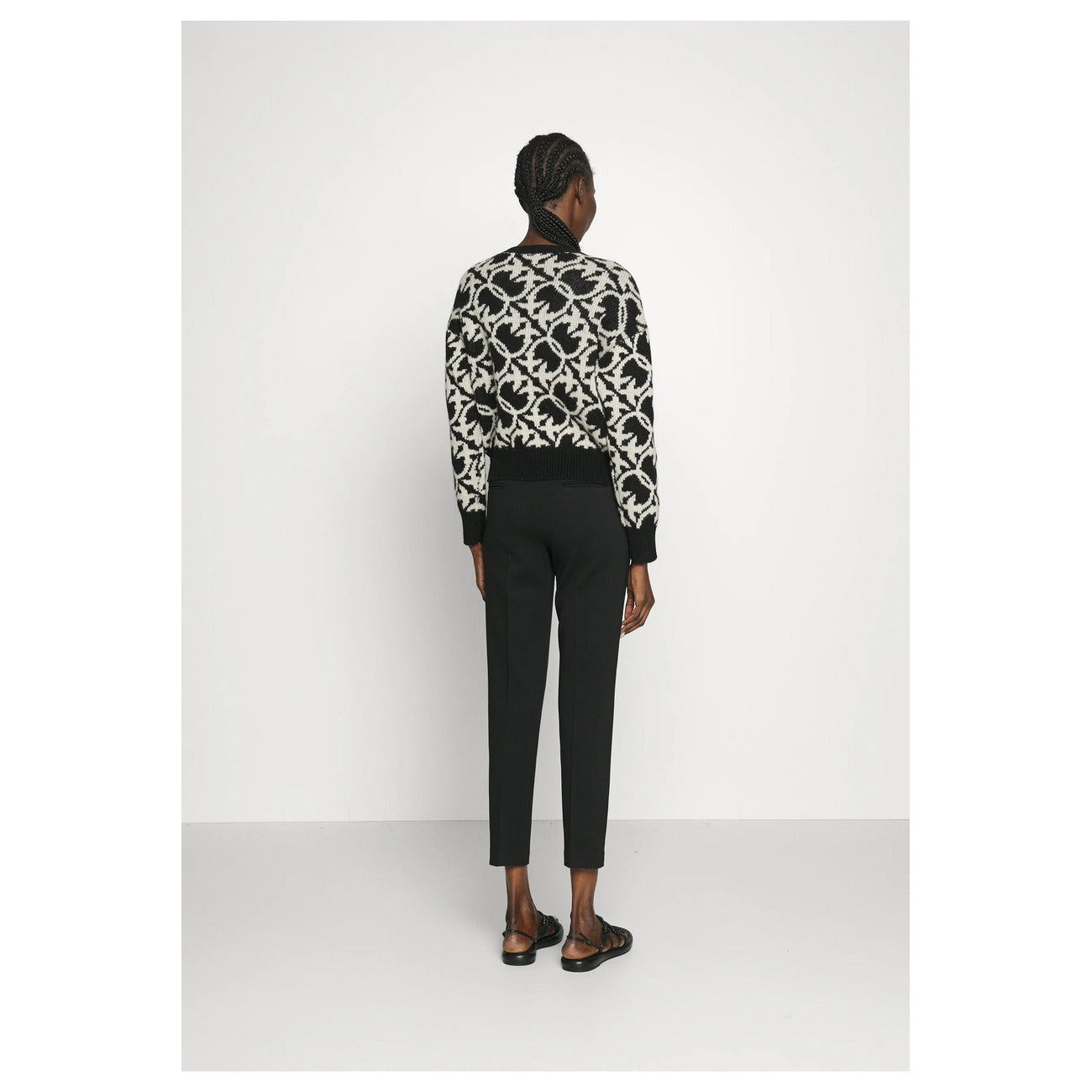 2425129 Pinko Pantaloni Neri Donna Viscosa 67% Tasche