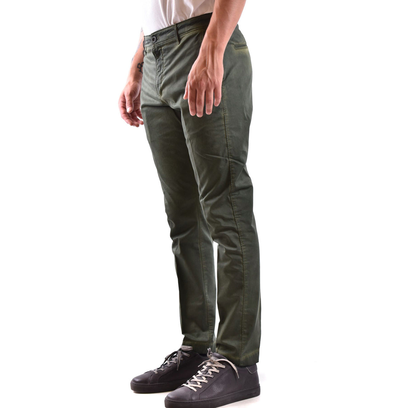 2428952 Dondup Pantaloni Verde 100% Cotone Uomo
