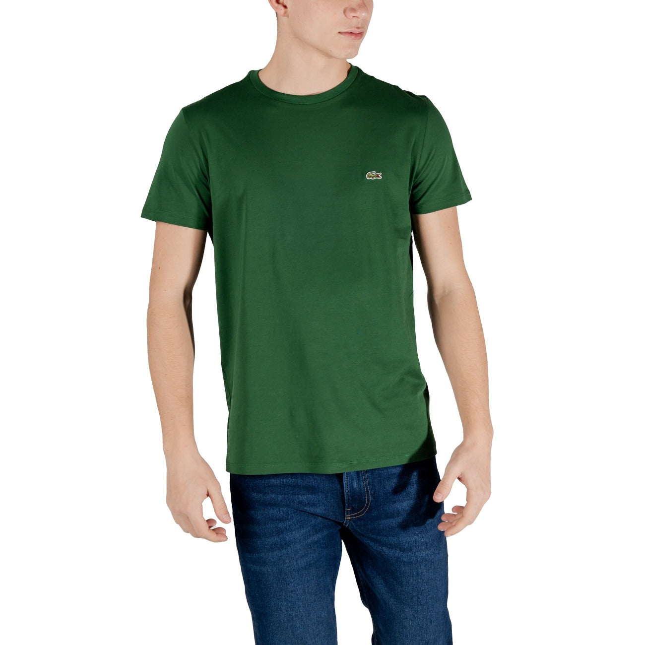 2412594 Lacoste T-Shirt Verde Uomo