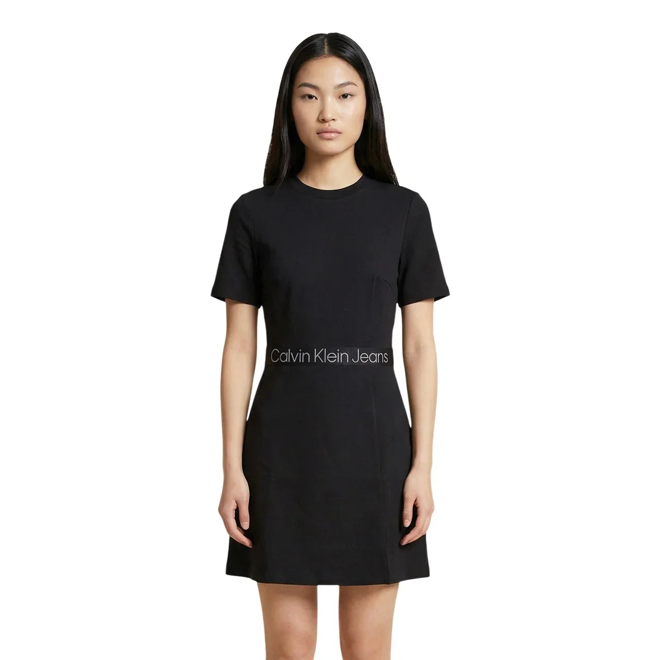 509216 Calvin Klein Jeans Abito Nero Donna Primavera/Estate