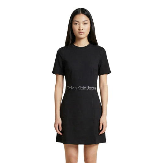 509216 Calvin Klein Jeans Abito Nero Donna Primavera/Estate