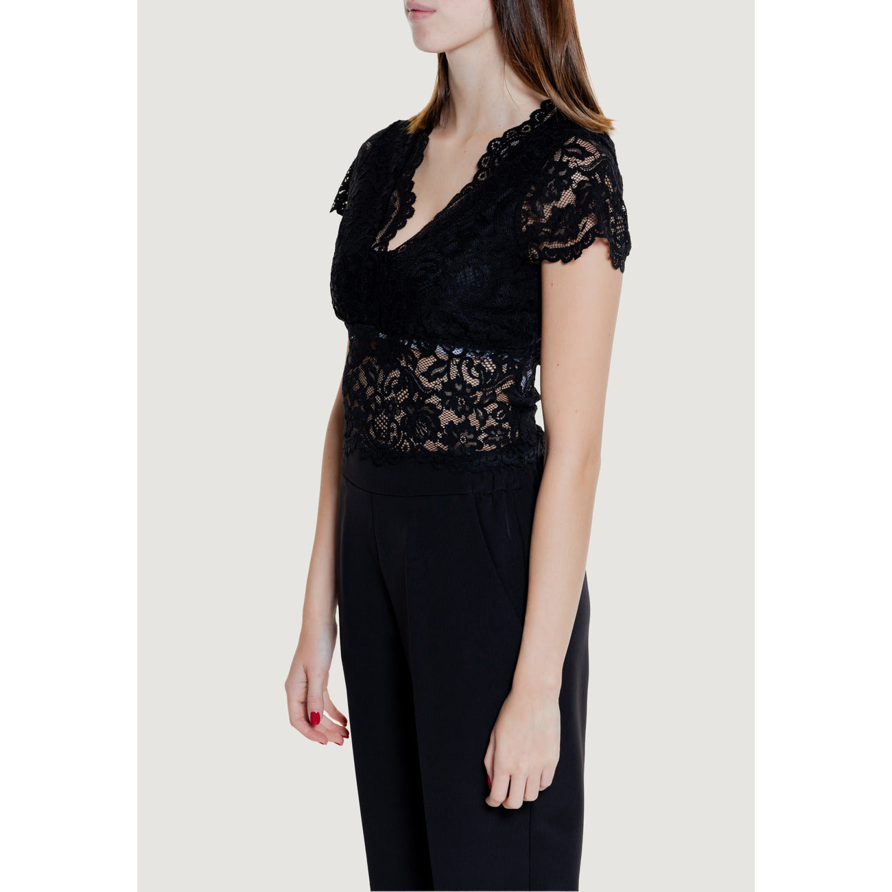 474626 Morgan De Toi Top Nero Donna Primavera/Estate