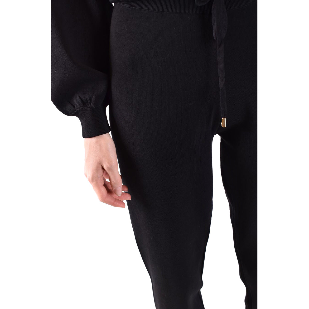 2438472 Pinko Pantaloni Neri Donna Cotone 66% Lacci