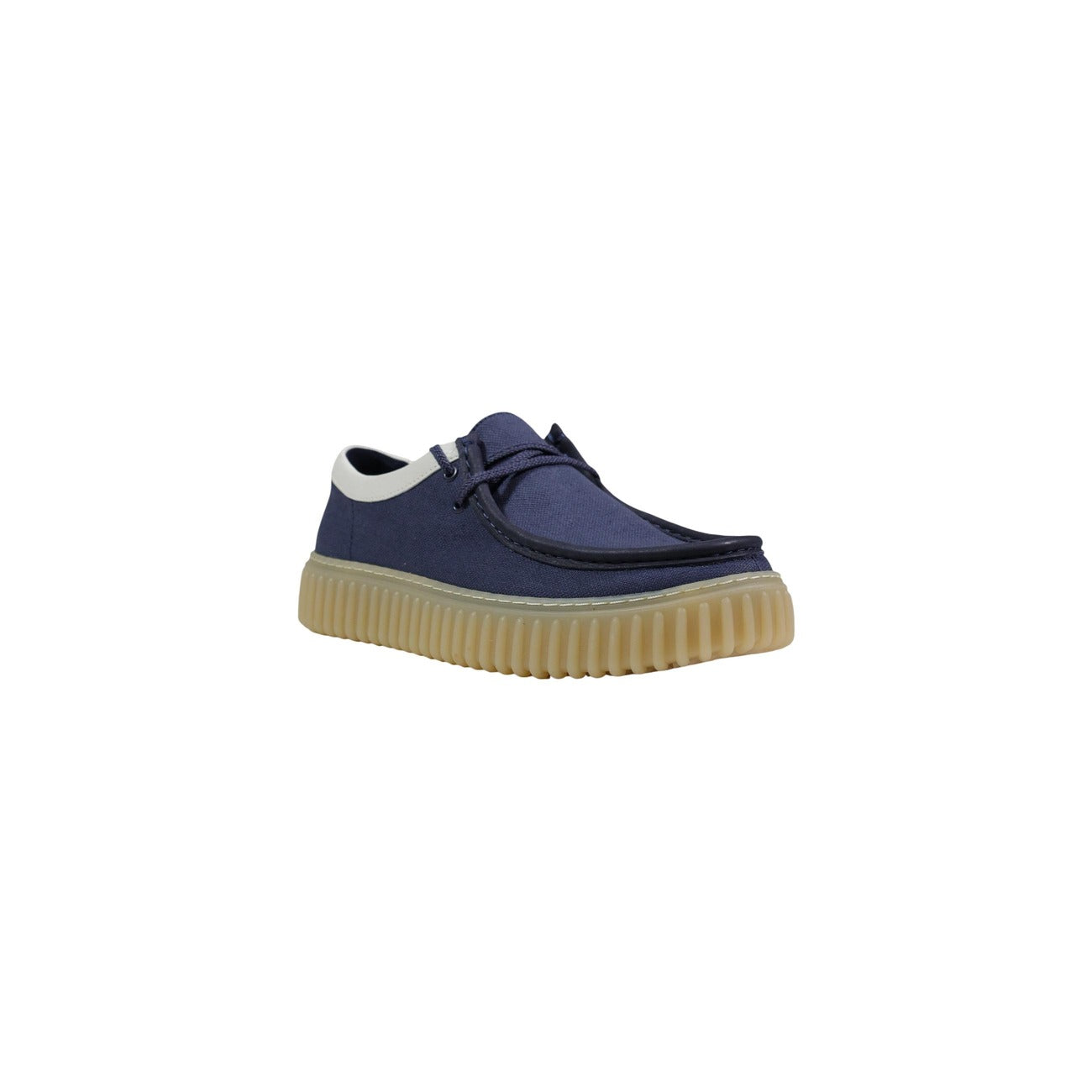 26187377 Clarks Scarpe Basse Blu Tessuto Uomo