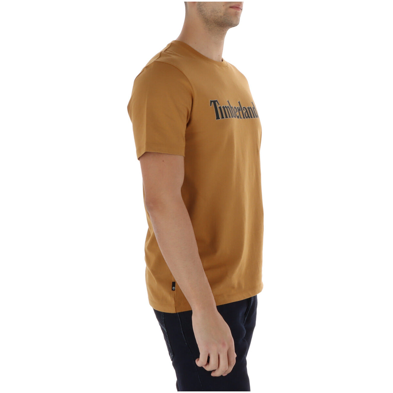 2452561 Timberland T-Shirt Cammello Stampa 100% Cotone Uomo