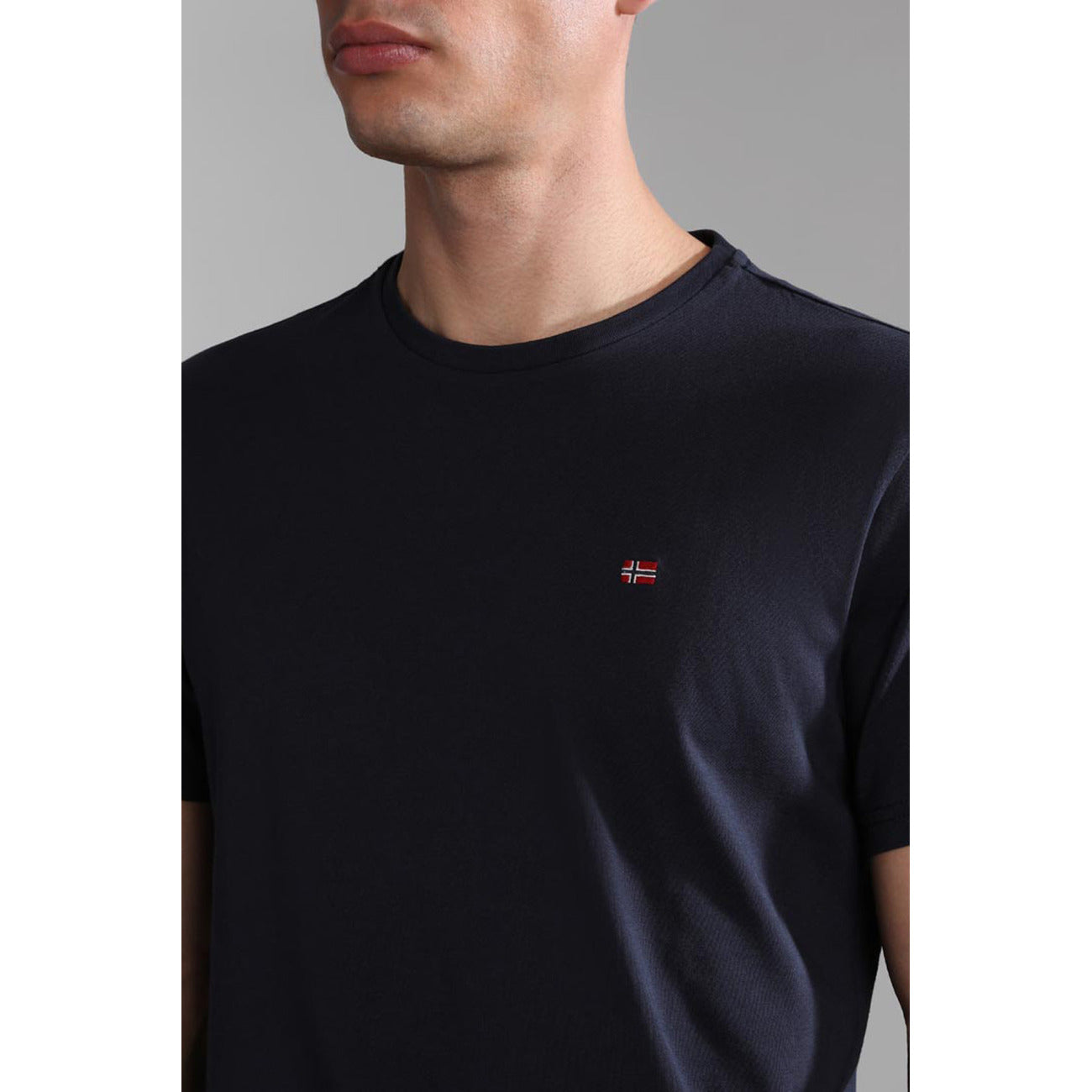 2410957 Napapijri T-Shirt Blu Monocromo Uomo