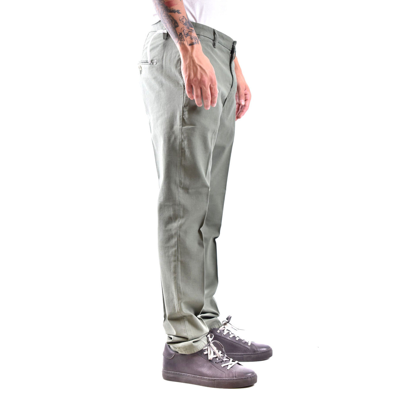 2430312 Dondup Pantaloni Verde 100% Cotone Uomo