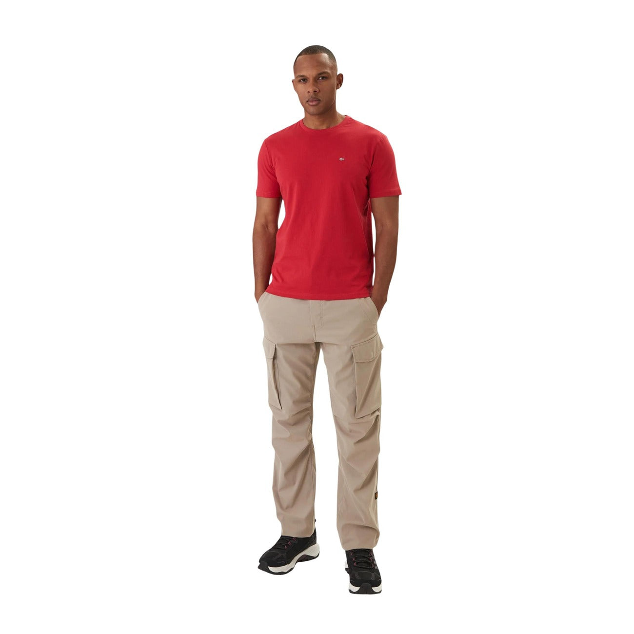 2458185 Napapijri T-Shirt Rosso Uomo